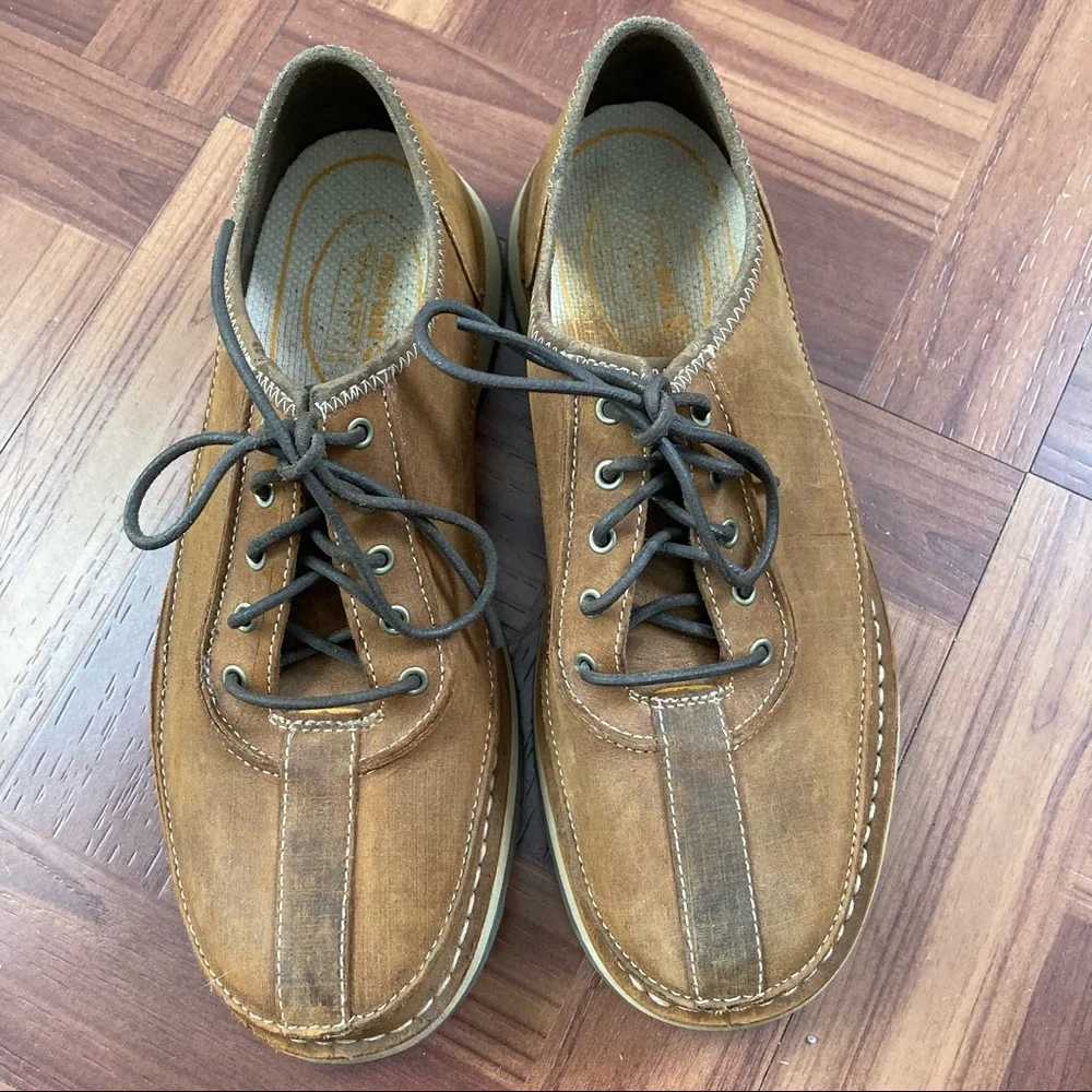 Timberland Smart Comfort Leather Oxford Shoes Men’s 8M Brown Waterproof